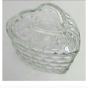 HOMCO |  Heart-Shaped Candy Dish with Lid